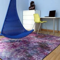 New ❤️ Mohawk Home Fractal Abstract Area Rug Purple 👍 -Mohawk Home shop unnamed file 1015