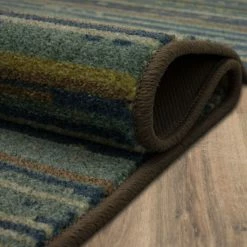 Budget 🌟 Mohawk Home Santos Blue Transitional Striped Area Rug ⌛ -Mohawk Home shop unnamed file 1157