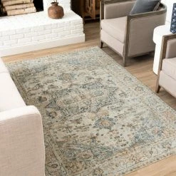 Best deal 🎉 Mohawk Home Clio Ornamental Medallion Machine Washable Area Rug 🌟 -Mohawk Home shop unnamed file 1194