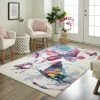 Coupon ✨ Mohawk Home Abstract Watercolor Butterfly Area Rug 🧨