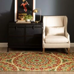 Brand new 🎁 Mohawk Home Jerada Multicolor Floral Medallion Area Rug ✨ -Mohawk Home shop unnamed file 1209