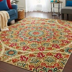 Brand new 🎁 Mohawk Home Jerada Multicolor Floral Medallion Area Rug ✨ -Mohawk Home shop unnamed file 1210
