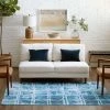 Hot Sale 👏 Mohawk Home Abstract Double Squares Blue Area Rug 🤩