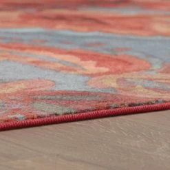 Promo 🌟 Mohawk Home Boho Bright Area Rug Red/blue 😀 -Mohawk Home shop unnamed file 1463