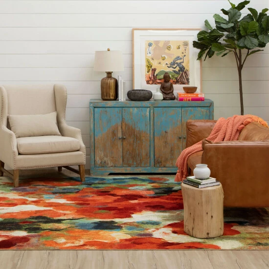Outlet ๐ฅ Mohawk Home Colorful Abstract Floral Garden Area Rug ๐ 3 Outlet ๐ฅ Mohawk Home Colorful Abstract Floral Garden Area Rug ๐ - Image 3