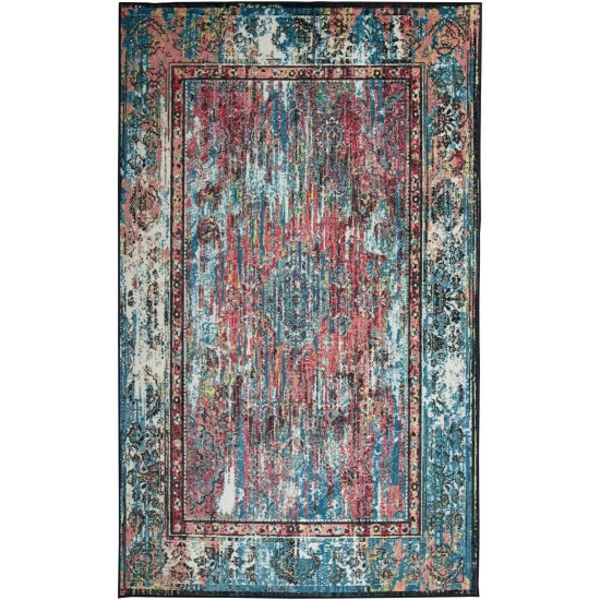 Outlet ๐คฉ Mohawk Home Deangelo Area Rug Pink/teal โ 2 Outlet ๐คฉ Mohawk Home Deangelo Area Rug Pink/teal โ - Image 2