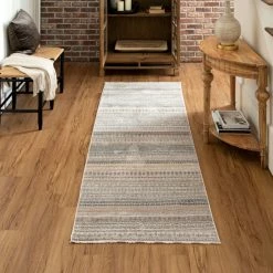 Buy 🎉 Mohawk Home Greystone Ornamental Striped Area Rug ❤️