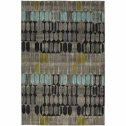 New 👍 Mohawk Home Met Carlton Woven Area Rug Grey/blue 🌟
