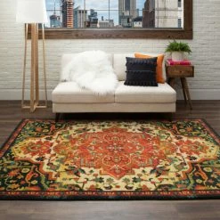 Promo 😉 Mohawk Home Emiko Traditional Ornamental Medallion Area Rug Navy/tan 🛒 -Mohawk Home shop unnamed file 1610