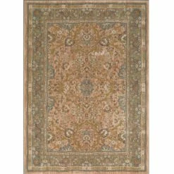 Hot Sale 💯 Mohawk Home Farber Spice Traditional Beige Nylon Area Rug 😉