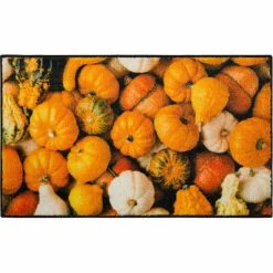 New 🔥 Mohawk Home Multi-Color Gourds Multi Area Rug Orange/red ⭐