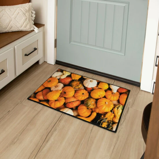 New ๐ฅ Mohawk Home Multi-Color Gourds Multi Area Rug Orange/red โญ 3 New ๐ฅ Mohawk Home Multi-Color Gourds Multi Area Rug Orange/red โญ - Image 3
