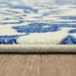 Buy ✔️ Mohawk Home Floral Stencil Blue Area Rug 😍 -Mohawk Home shop unnamed file 1797