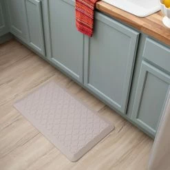 Best Sale 😍 Mohawk Home Lattice Dri-Pro Comfort Kitchen Mat - 1'6" X 2'6" Blue ❤️