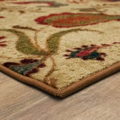 Promo 🔔 Mohawk Home Strata Tropical Floral Paisley Area Rug Tan/red ✨ -Mohawk Home shop unnamed file 1822