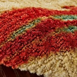 Promo 🔔 Mohawk Home Strata Tropical Floral Paisley Area Rug Tan/red ✨ -Mohawk Home shop unnamed file 1823