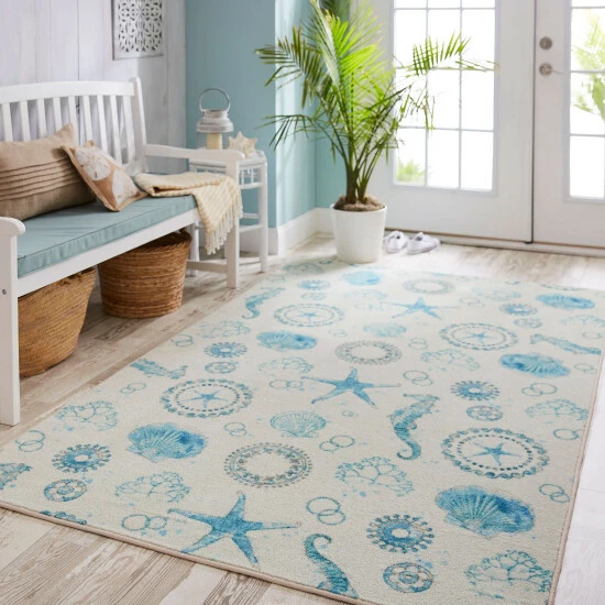Brand new ๐งจ Mohawk Home Seaside Splash Coastal Area Rug ๐ 2 Brand new ๐งจ Mohawk Home Seaside Splash Coastal Area Rug ๐ - Image 2