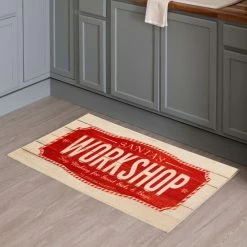 Wholesale 🌟 Mohawk Home Santas Workshop Red Kitchen Mat 😍