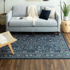 Outlet ⭐ Mohawk Home Epimetheus Ornamental Border Area Rug Green 👍