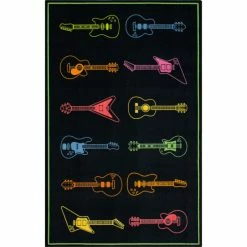Brand new 🌟 Mohawk Home Neon Tunes Guitar Kids Playroom Area Rug 💯 -Mohawk Home shop unnamed file 1907