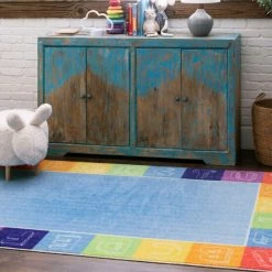Best Pirce 👍 Mohawk Home Alphabet Border Kids Area Rug ✔️