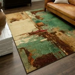 Buy 🧨 Mohawk Home Aqua Fusion Abstract Modern Area Rug 😍 -Mohawk Home shop unnamed file 194