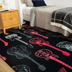New 😉 Mohawk Home Guitar Montage Kids Playroom Area Rug Multi ⌛ -Mohawk Home shop unnamed file 1979