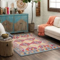 Buy ⭐ Mohawk Home Naomie Ornamental Medallion Border Area Rug ✔️ -Mohawk Home shop unnamed file 1984