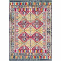Buy ⭐ Mohawk Home Naomie Ornamental Medallion Border Area Rug ✔️ -Mohawk Home shop unnamed file 1985