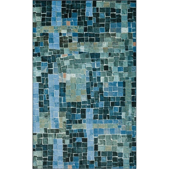 Top 10 🧨 Mohawk Home Cobblestone Abstract Mosaic Area Rug Blue ✔️ 2 Top 10 🧨 Mohawk Home Cobblestone Abstract Mosaic Area Rug Blue ✔️ - Image 2