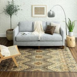 Brand new 👏 Mohawk Home Saddlebrooke Ornamental Diamond Area Rug Grey ⭐