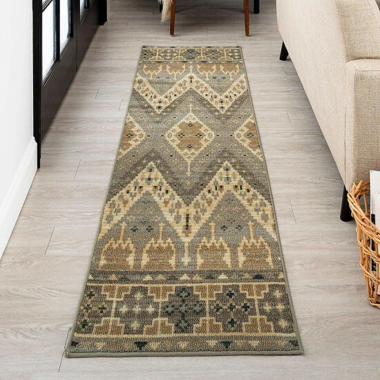 Brand new ๐ Mohawk Home Saddlebrooke Ornamental Diamond Area Rug Grey โญ 2 Brand new ๐ Mohawk Home Saddlebrooke Ornamental Diamond Area Rug Grey โญ - Image 2