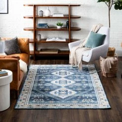 Best deal 😀 Mohawk Home Endfield Southwestern Medallion Area Rug Grey ⌛