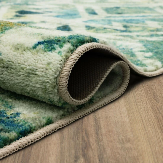 Promo ⭐ Mohawk Home Danae Distressed Boho Diamond Abstract Area Rug Blue/white/gold 🧨 8 Promo ⭐ Mohawk Home Danae Distressed Boho Diamond Abstract Area Rug Blue/white/gold 🧨 - Image 8