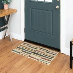 Best Pirce 👍 Mohawk Home Riverbend Geometric Stripe Area Rug Multi 🌟 -Mohawk Home shop unnamed file 2074