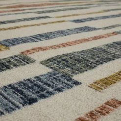 Best Pirce 👍 Mohawk Home Riverbend Geometric Stripe Area Rug Multi 🌟 -Mohawk Home shop unnamed file 2078