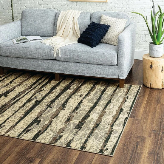 Best Pirce ✨ Mohawk Home Pembrooke Abstract Stripe Area Rug Grey ❤️ 5 Best Pirce ✨ Mohawk Home Pembrooke Abstract Stripe Area Rug Grey ❤️ - Image 5