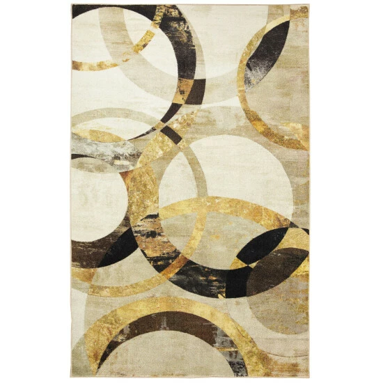 Promo ๐ฅฐ Mohawk Home Mirrored Rings Abstract Area Rug Brown/gold/cream ๐ 2 Promo ๐ฅฐ Mohawk Home Mirrored Rings Abstract Area Rug Brown/gold/cream ๐ - Image 2