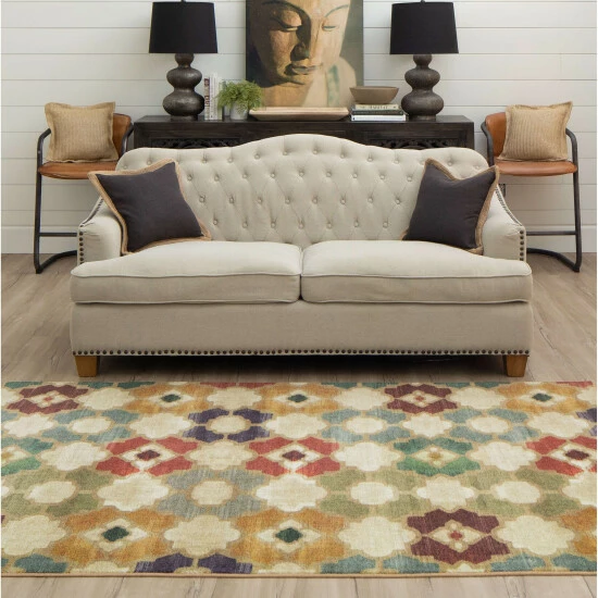 Wholesale ๐ฅ Mohawk Home Fallon Geometric Trellis Area Rug Multi โ๏ธ 2 Wholesale ๐ฅ Mohawk Home Fallon Geometric Trellis Area Rug Multi โ๏ธ - Image 2