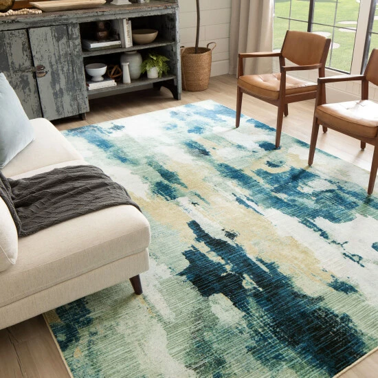 Cheapest โญ Mohawk Home Lyamm Blue Area Rug ๐ฅ 2 Cheapest โญ Mohawk Home Lyamm Blue Area Rug ๐ฅ - Image 2