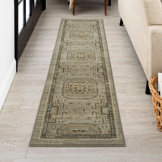 Best Pirce ✨ Mohawk Home Levana Ornamental Medallion Area Rug Grey ✨ 2 Best Pirce ✨ Mohawk Home Levana Ornamental Medallion Area Rug Grey ✨ - Image 2