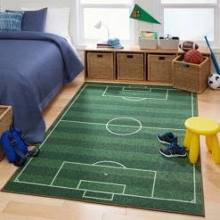 Flash Sale 👍 Mohawk Home Prismatic Soccer Field Sports Area Rug 🎁