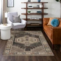 Promo 🥰 Mohawk Home Chichester Southwestern Medallion Area Rug 🎉