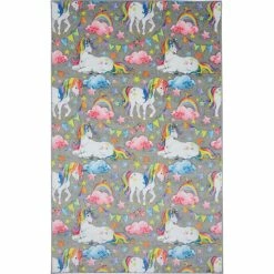 Best deal 😉 Mohawk Home Unicorn Wish Kids Area Rug Blue ⭐