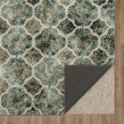 Promo 🧨 Mohawk Home Quatrefoil Fret Geometric Trellis Grey Area Rug 😀 -Mohawk Home shop unnamed file 2513