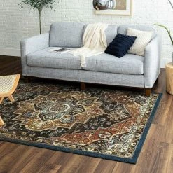 New 🌟 Mohawk Home Eanes Traditional Medallion Area Rug Brown 🌟 -Mohawk Home shop unnamed file 2620