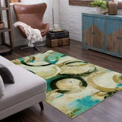 Promo ⭐ Mohawk Home Canvas Rings Abstract Geometric Area Rug 😉 -Mohawk Home shop unnamed file 2626