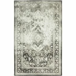 Promo ❤️ Mohawk Home Ketoa Distressed Traditional Floral Medallion Area Rug Purple 😀