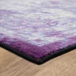 Promo ❤️ Mohawk Home Ketoa Distressed Traditional Floral Medallion Area Rug Purple 😀 -Mohawk Home shop unnamed file 2644