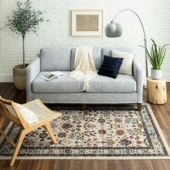 Wholesale 🥰 Mohawk Home Landon Ornamental Area Rug Cream 👏